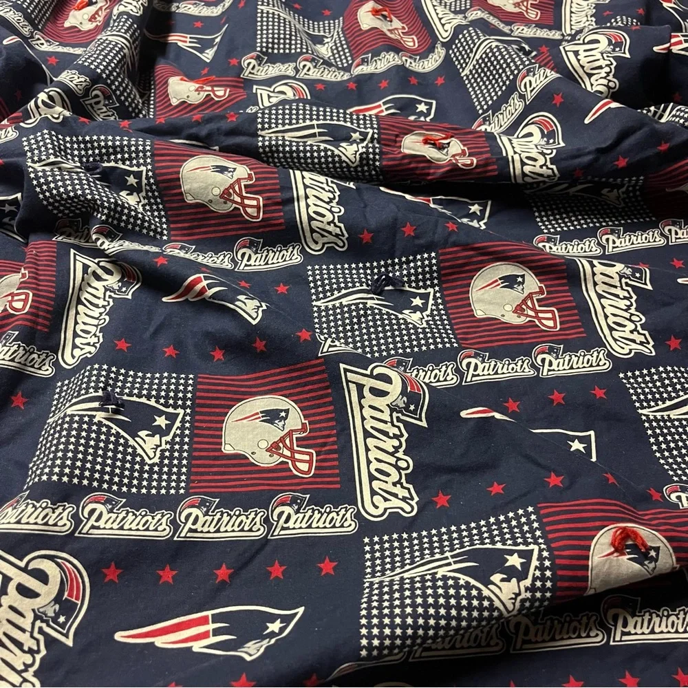 New England‎ Patriots Handmade Twin (~78”x 64”) Quilt NFL